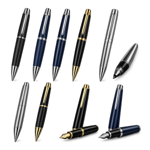 Metal Ball Pen With Magnetic Cap