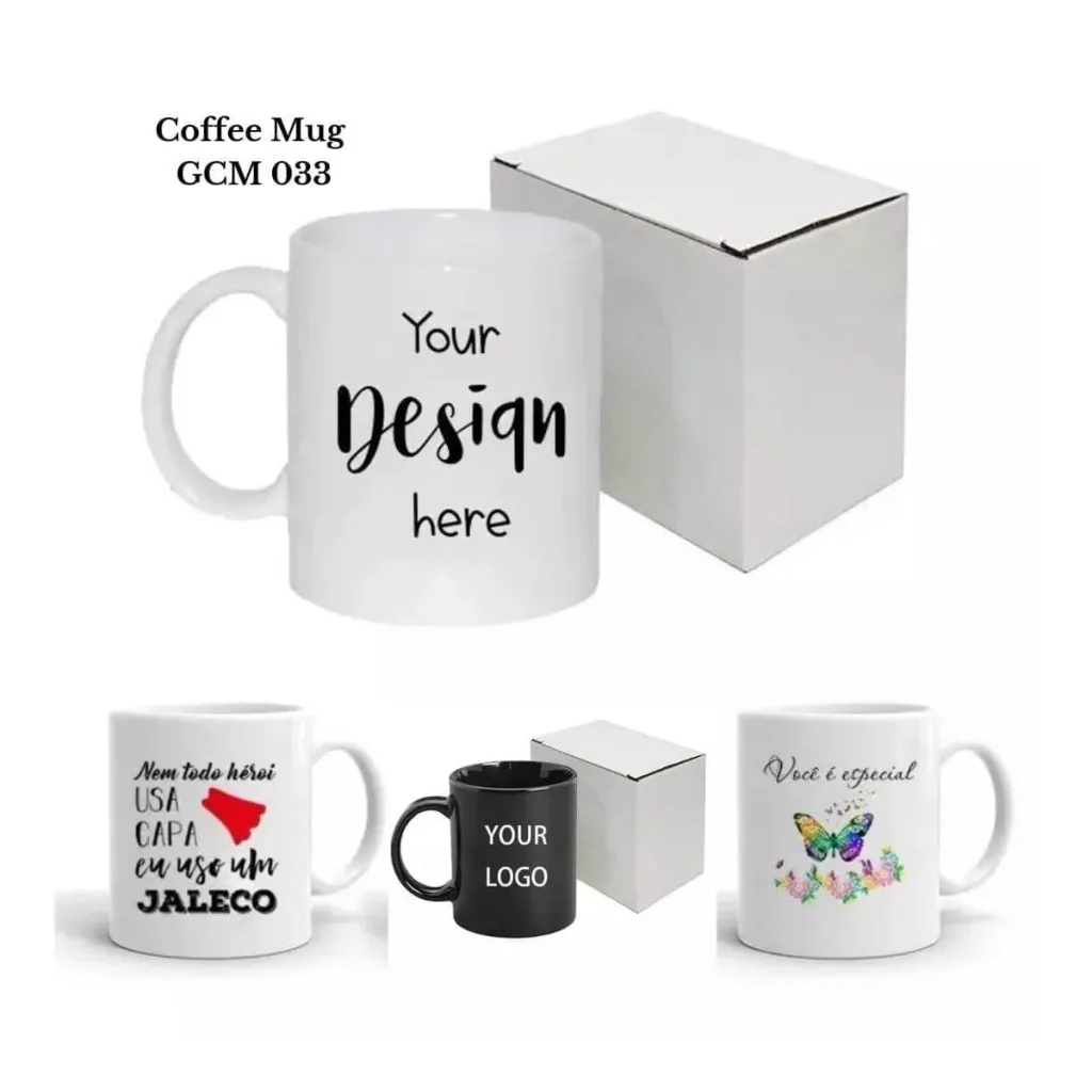 Custom ceramic coffee mug with gift box from Aarambh Enterprise