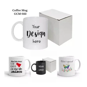 Custom ceramic coffee mug with gift box from Aarambh Enterprise