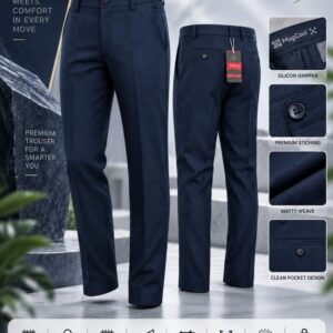 Flexi Waist Formal Trouser for Men – Premium Matty Weave,