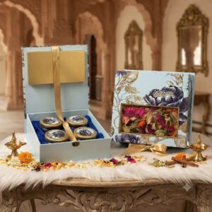 Premium Corporate Dry Fruit Hamper with 4 Airtight Glass Jars