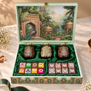 3+16 Premium Dry Fruit & Mithai Gift Box